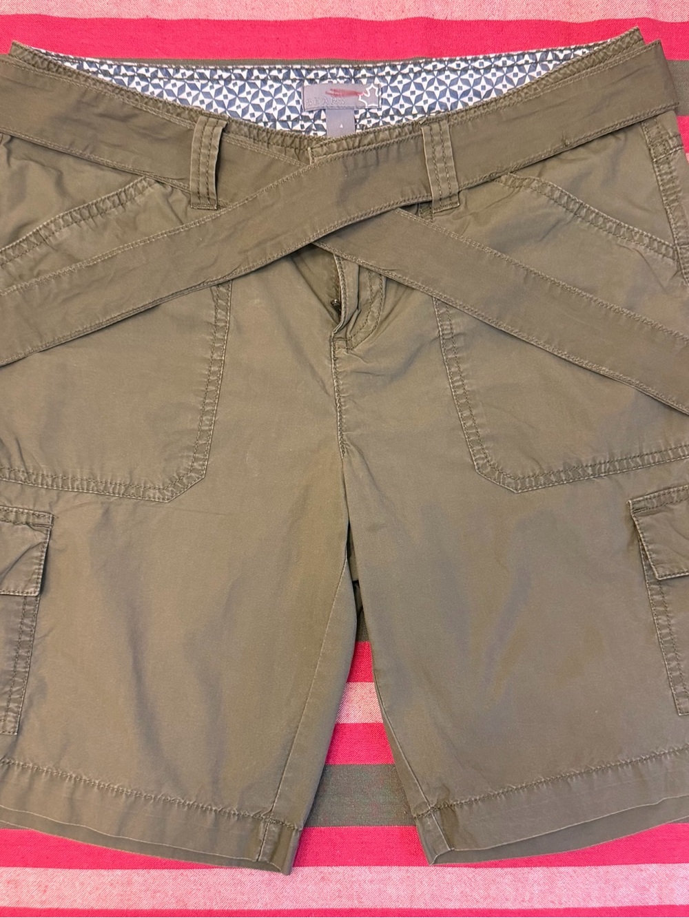 Sears Women’s Olive Green Cargo Shorts